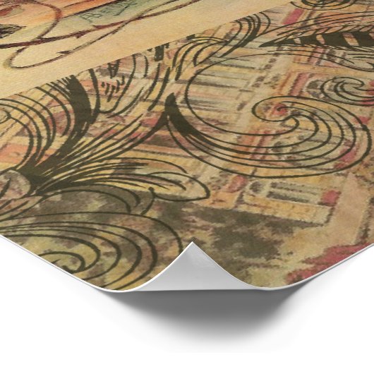 Monaco Fancy  Rivièra Frankrijk Poster (Hoek)