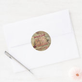 Monaco Fancy  Rivièra Frankrijk Ronde Sticker (Envelop)