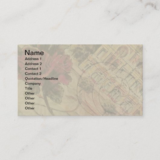 Monaco Fancy  Rivièra Frankrijk Visitekaartje (Voorkant)