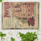 Monaco Fantasie Oude Franse Riviera Frankrijk Theedoek (Gevouwen)