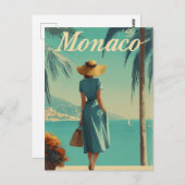 Monaco fashion vintage  briefkaart (Voorkant / Achterkant)