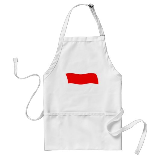 Monaco Flag Apron Standaard Schort (Voorkant)