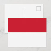 Monaco Flag Briefkaart (Voorkant / Achterkant)
