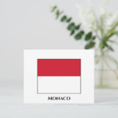 Monaco Flag Briefkaart (Staand voorkant)