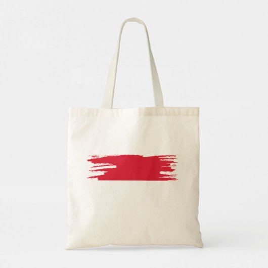 Monaco Flag Brush Art Tote Bag (Achterkant)