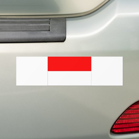 Monaco Flag Bumpersticker (Op auto)