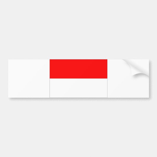 Monaco Flag Bumpersticker (Voorkant)