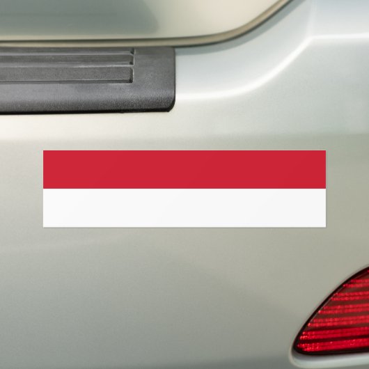 Monaco Flag Bumpersticker (Op auto)