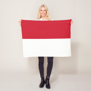 Monaco Flag Fleece Deken
