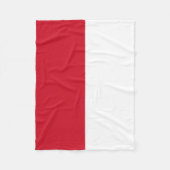 Monaco Flag Fleece Deken (Voorkant)