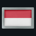 Monaco Flag Gesp<br><div class="desc">Patriottische vlag van Monaco.</div>