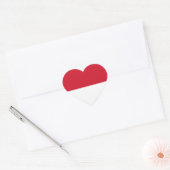 Monaco Flag Hart Sticker (Envelop)