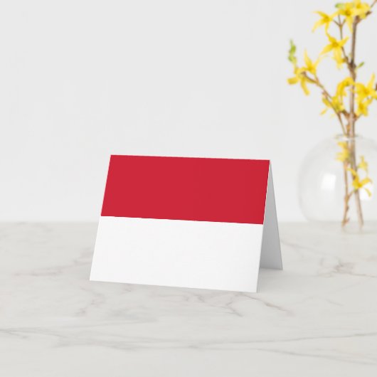 Monaco Flag Kaart (Gele Bloem)