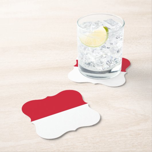 Monaco Flag Kartonnen Onderzetters (Insitu)