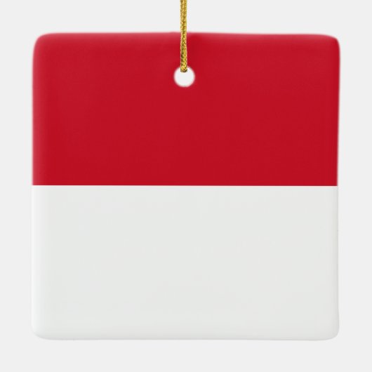 Monaco Flag Keramisch Ornament (Achterkant)