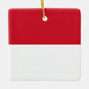 Monaco Flag Keramisch Ornament