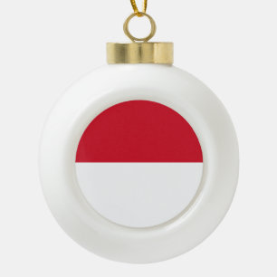 Monaco Flag Keramische Bal Ornament