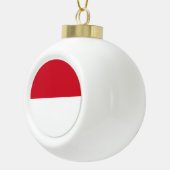 Monaco Flag Keramische Bal Ornament (Rechts)