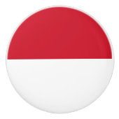 Monaco Flag Keramische Knop (Voorkant)