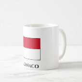 Monaco Flag Koffiemok (Voorkant rechts)