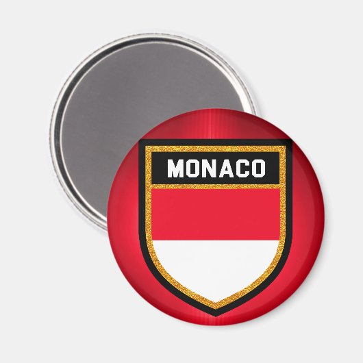 Monaco Flag Magneet (Voorkant / Achterkant)