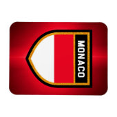 Monaco Flag Magneet (Horizontaal)