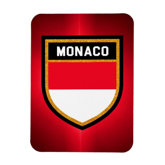 Monaco Flag Magneet (Verticaal)