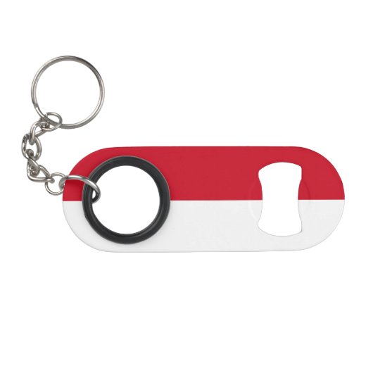 Monaco Flag Mini Flessenopener (Voorkant (Horizontaal))