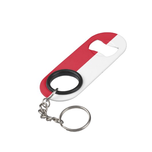 Monaco Flag Mini Flessenopener (Achterkant Gekanteld)