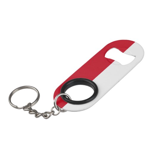 Monaco Flag Mini Flessenopener (Voorkant Gekanteld)