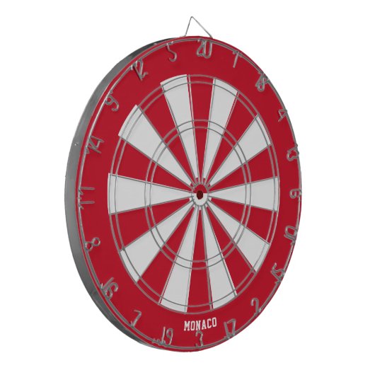 Monaco Flag Patriot's Bullseye Dartbord (Voorkant Links)