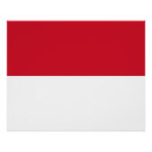 Monaco Flag Perfect Poster (Voorkant)