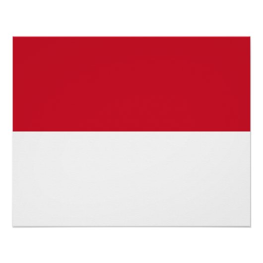 Monaco Flag Perfect Poster (Voorkant)