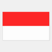 Monaco Flag Rechthoekige Sticker (Voorkant)