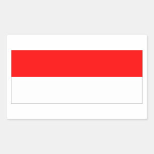 Monaco Flag Rechthoekige Sticker