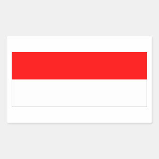 Monaco Flag Rechthoekige Sticker