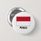 Monaco Flag Ronde Button 5,7 Cm (Voorkant /achterkant)
