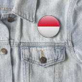 Monaco Flag Ronde Button 5,7 Cm (In situ)