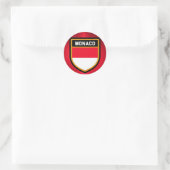 Monaco Flag Ronde Sticker (Tas)