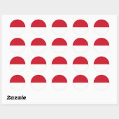 Monaco Flag Ronde Sticker (Vel)
