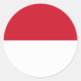 Monaco Flag Ronde Sticker