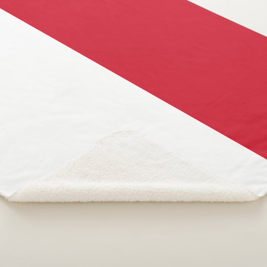 Monaco Flag Sherpa Deken (3/4)