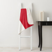 Monaco Flag Sherpa Deken (In situ)