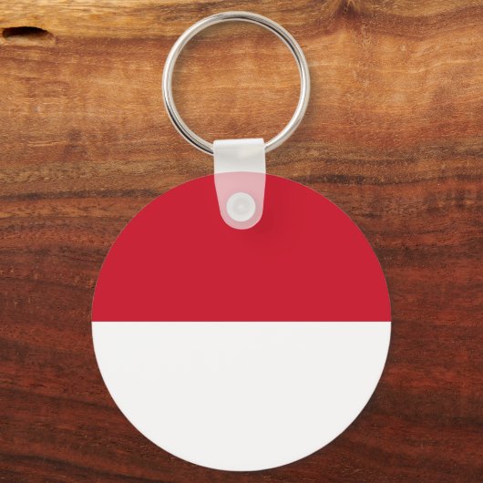 Monaco Flag Sleutelhanger (Voorkant)