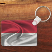 Monaco Flag Sleutelhanger (Voorkant)