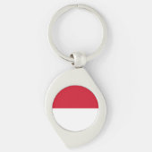 Monaco Flag Sleutelhanger (Voorkant)