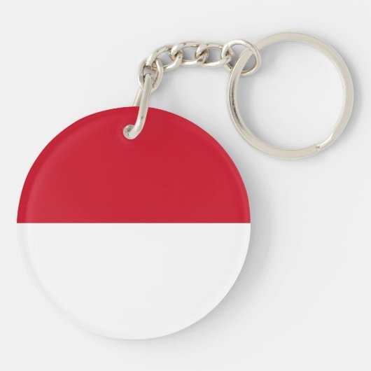 Monaco Flag Sleutelhanger (Achterkant)
