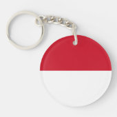 Monaco Flag Sleutelhanger (Voorkant)
