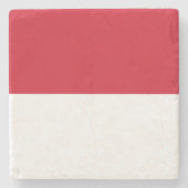 Monaco Flag Stenen Onderzetter (Voorkant)