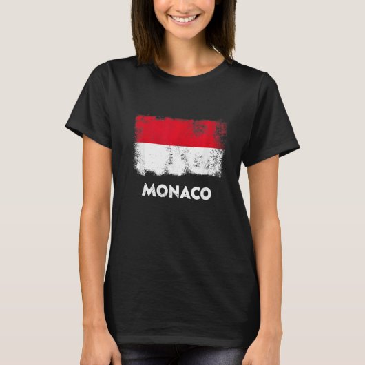 Monaco Flag T-shirt (Voorkant)